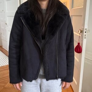 Black Faux Fur Jacket